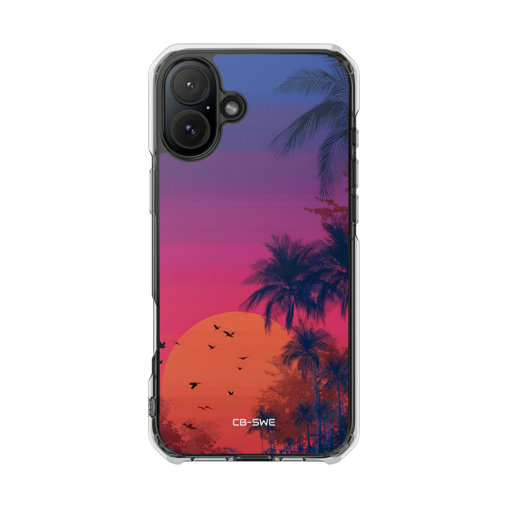 Tropical Sunset Silhouettes iPhone Case - Impact