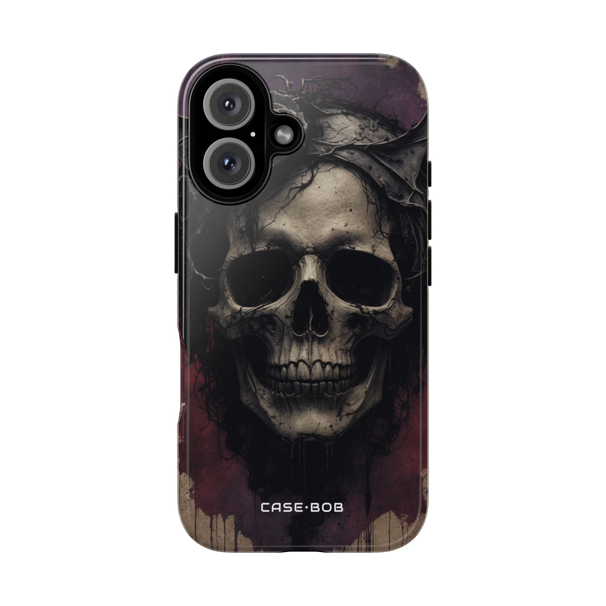Gothic Skull Crown iPhone 16 Plus Case - Tough