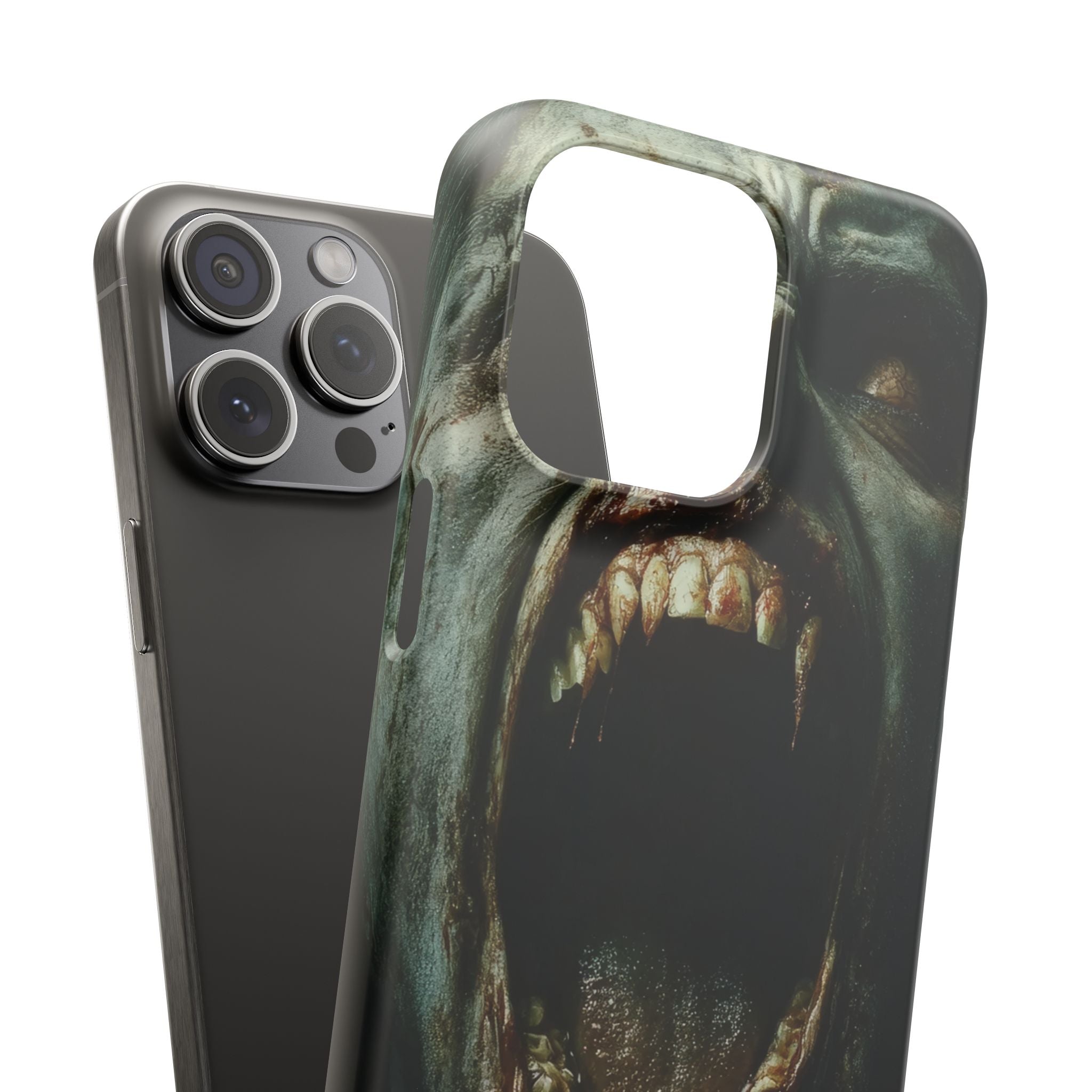 Gothic Wail of Decay iPhone 15 - Slim Phone Case