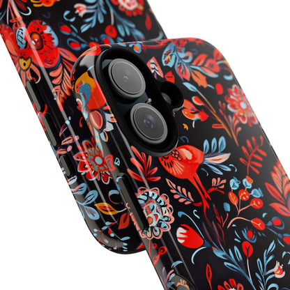 Vivid Birdscape iPhone 16 Pro Case - Tough