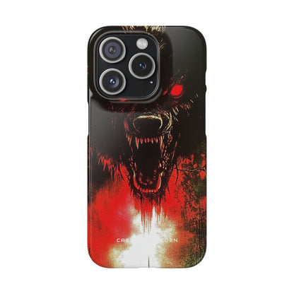 Bloodmoon Wolf's Lament iPhone 15 - Slim Phone Case