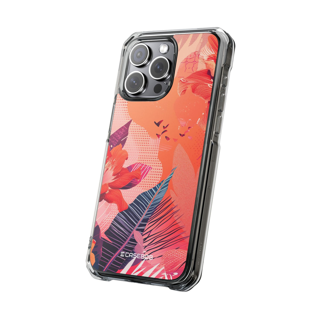 Living Coral Design | Handyhülle für iPhone (Clear Impact Case – magnetisch)