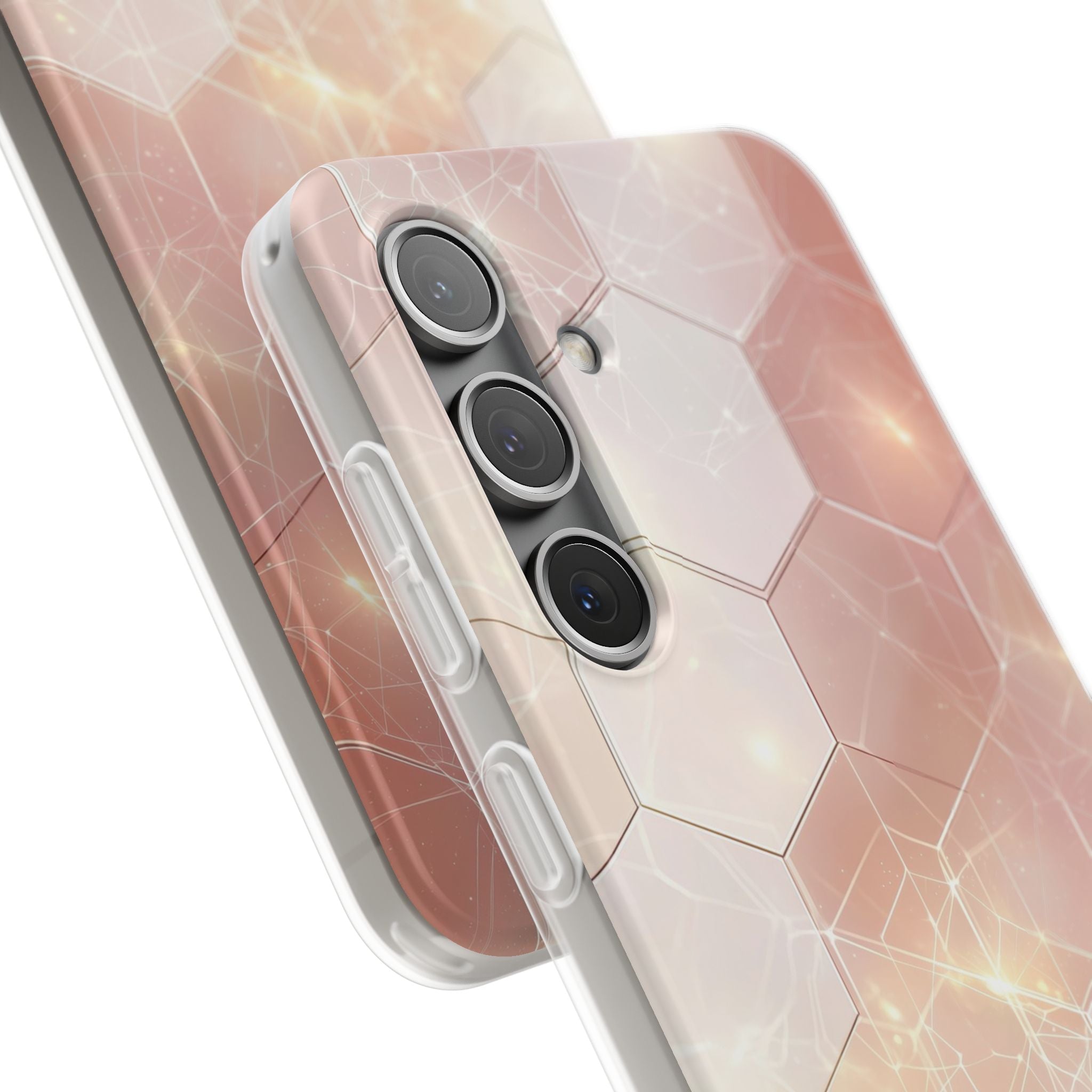 Honeycomb Glow Samsung S24 Case - Soft