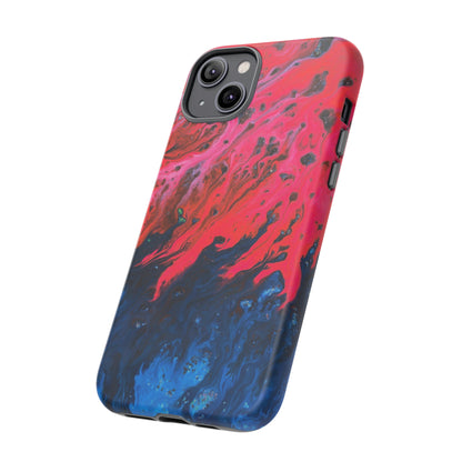 Bright Pink River Ink Art iPhone Case (Protective) Phone Case