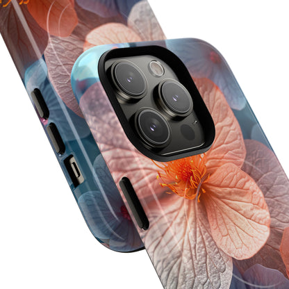 Peach Blossom Serenity - Tough + MagSafe® iPhone 14 Phone Case