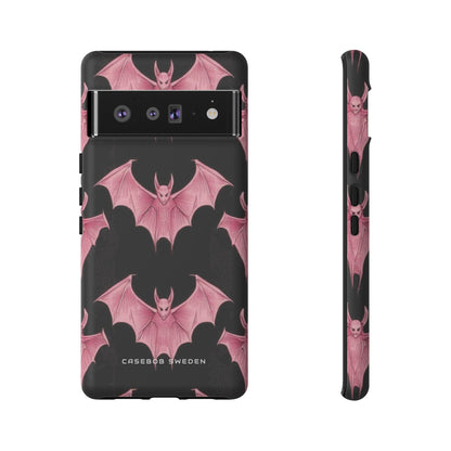 Gothic Pink Bats Aflame Google Pixel 6 - Tough Phone Case