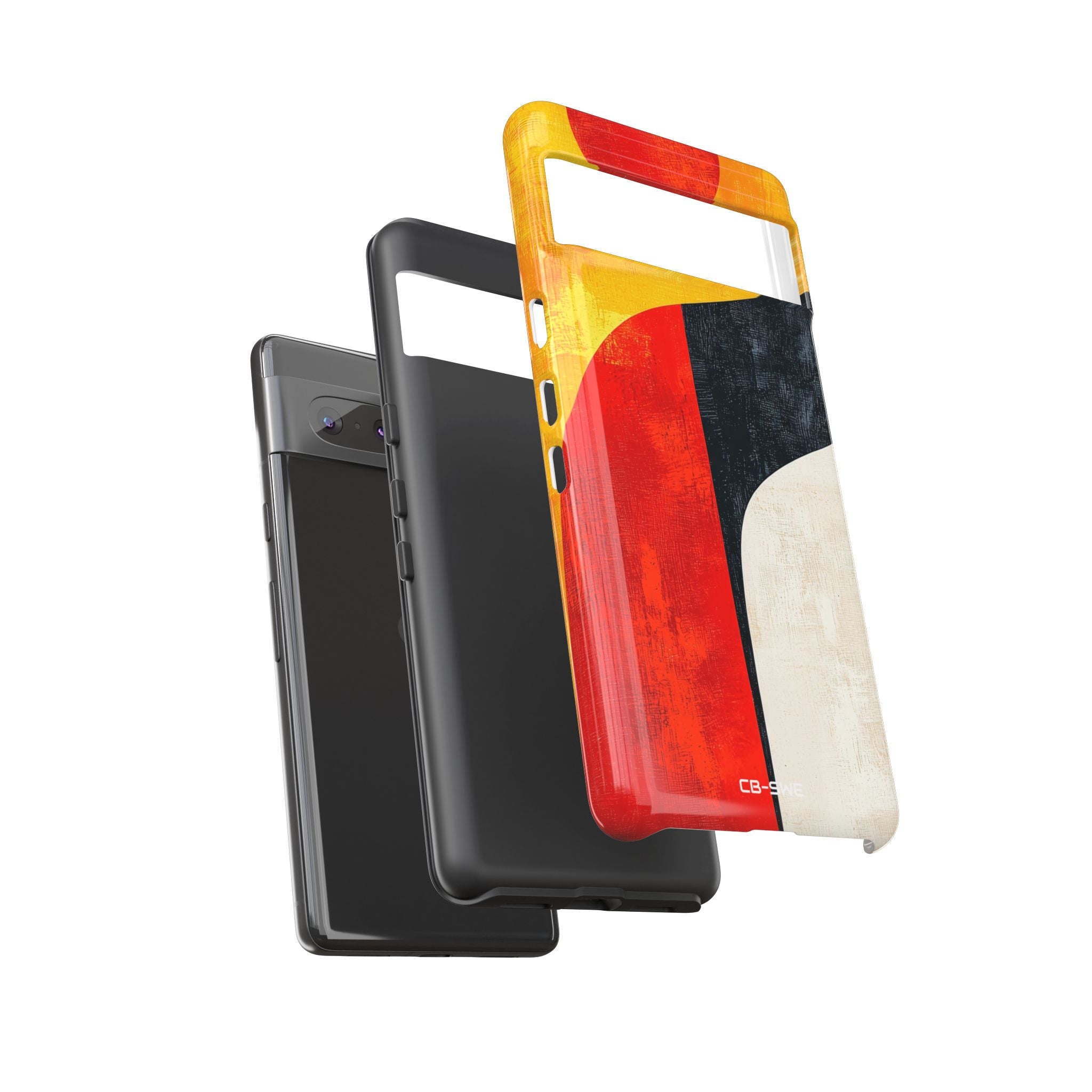 Vibrant Flowing Shapes - Google Pixel Case
