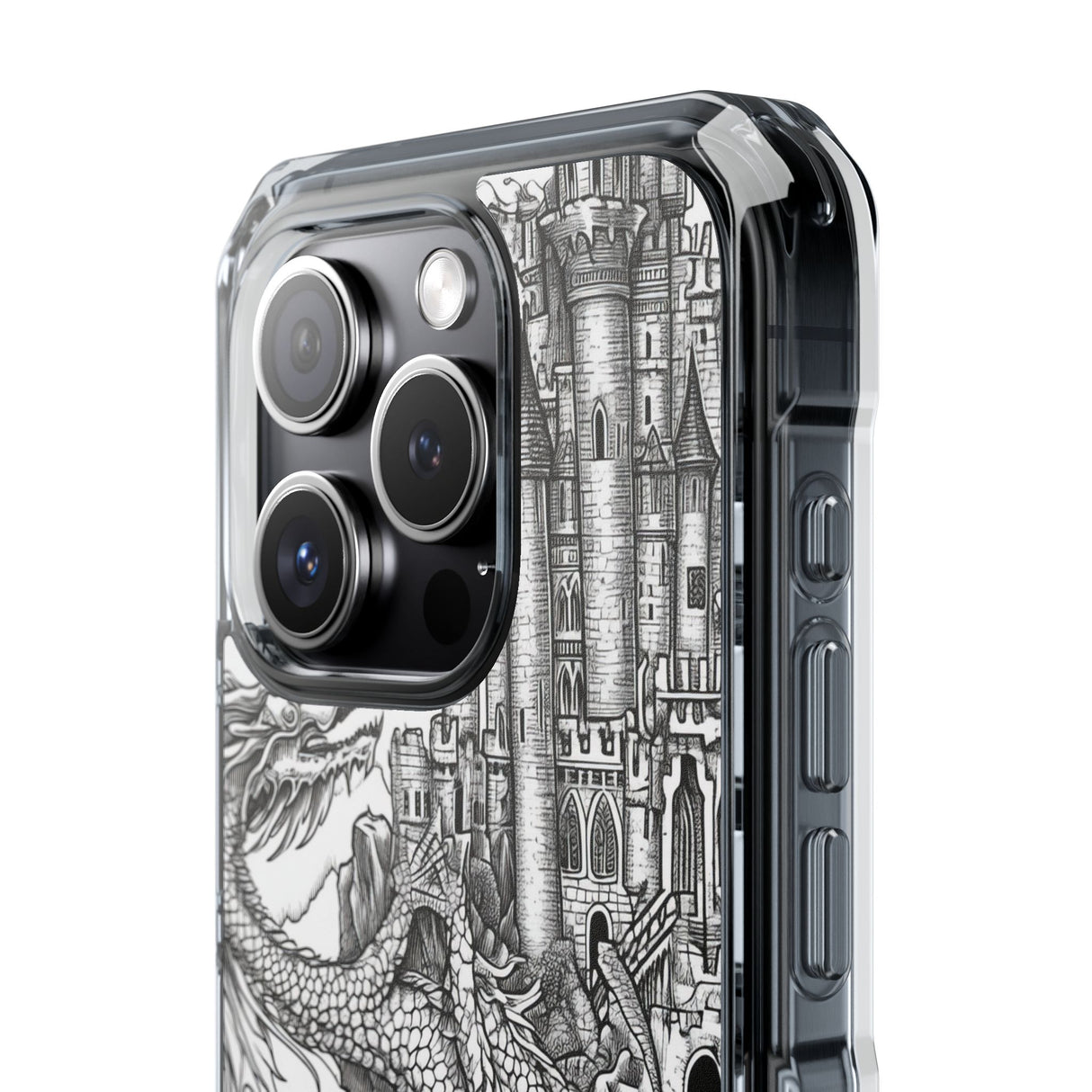 Dragon's Ascent - Phone Case for iPhone (Clear Impact - Magnetic)