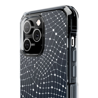 Warped Grid Web iPhone 14 - Impact Clear+