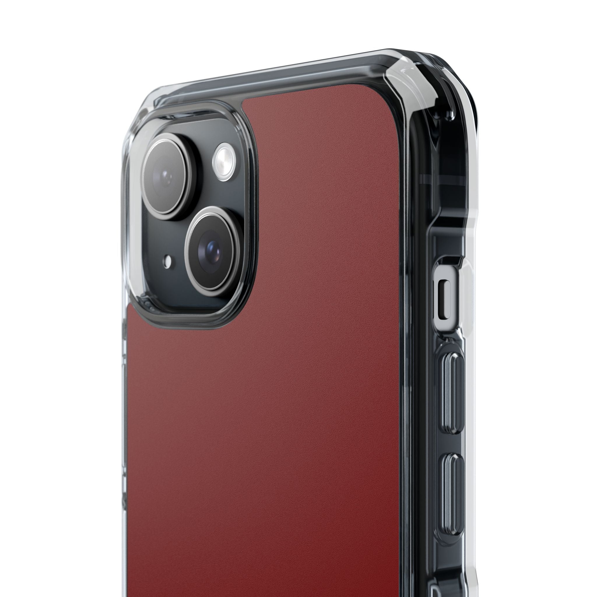 Maroon iPhone 15 - Clear Impact Phone Case