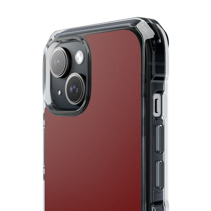 Maroon iPhone 15 - Clear Impact Phone Case