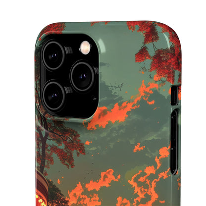 Mid-Century Nostalgia Streetscape iPhone 14 - Slim Phone Case