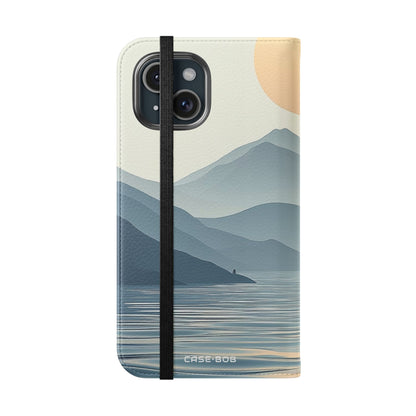 Pale Sun Horizon - iPhone 15 Case - Wallet