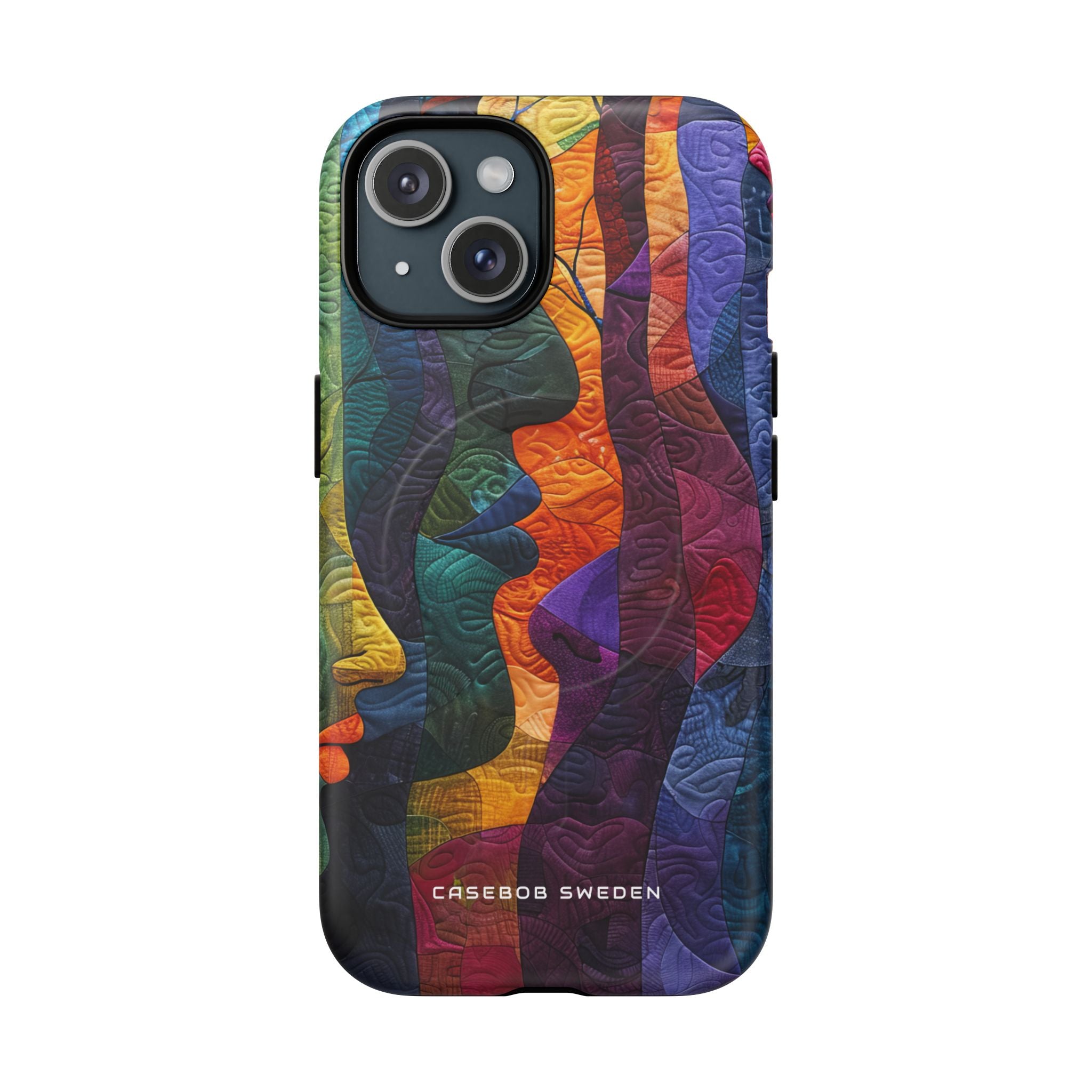 Harmonized Faces and Nature Fusion iPhone 15 | Tough+ Phone Case