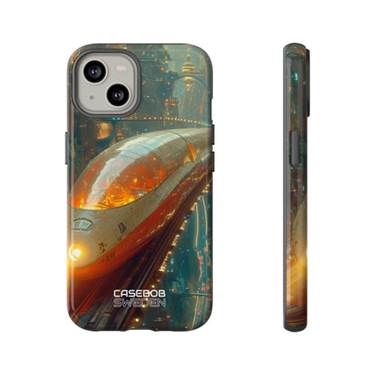 Futuristic Train Odyssey iPhone 14 - Tough