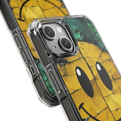 Cracked Smiley iPhone 14 Case - Impact