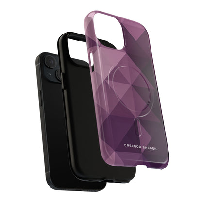 Gradient Purple Mosaic iPhone 15 | Tough+ Phone Case