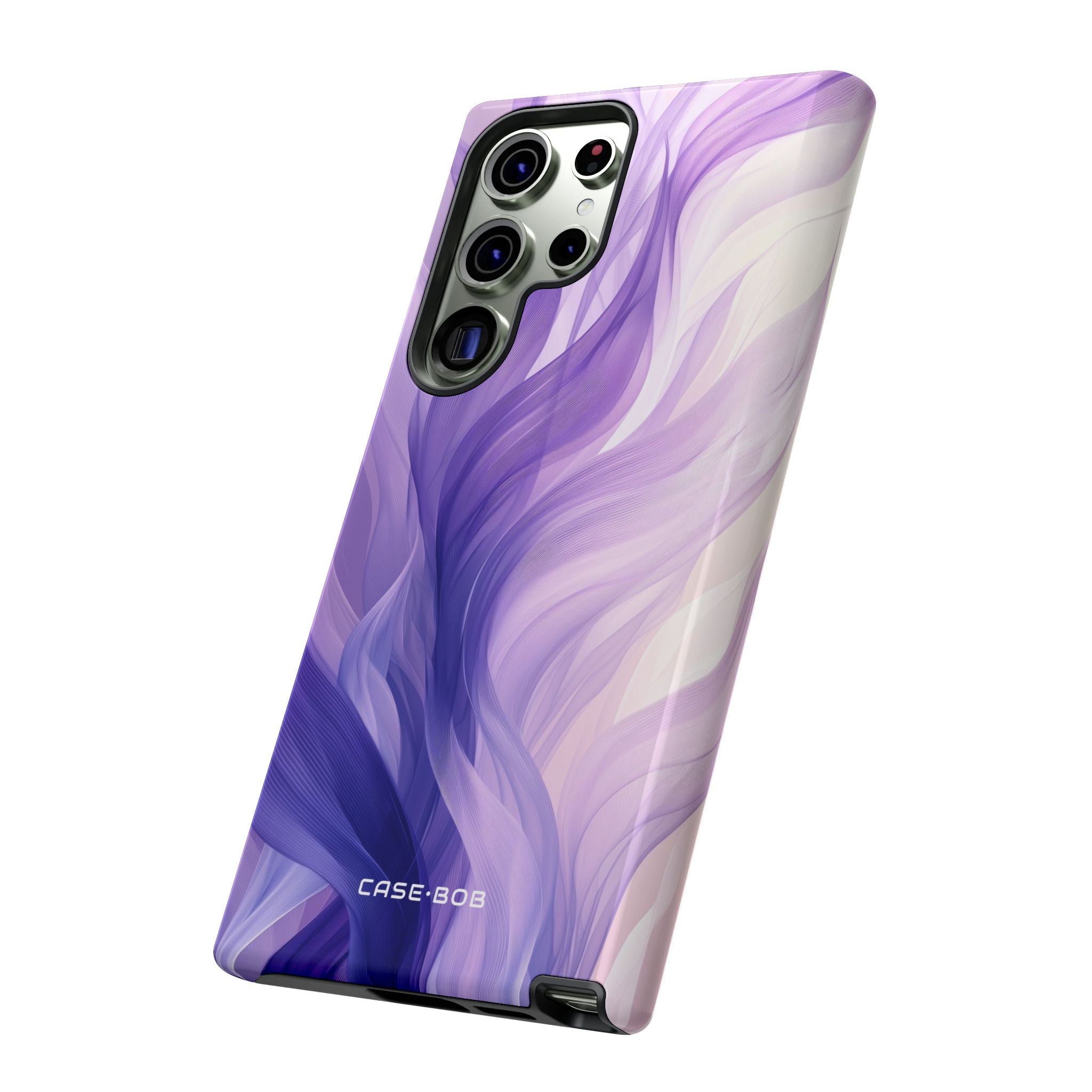 Purple Ribbon Waves Samsung S23 Ultra Case - Tough