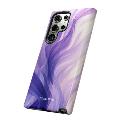 Purple Ribbon Waves Samsung S23 Ultra Case - Tough