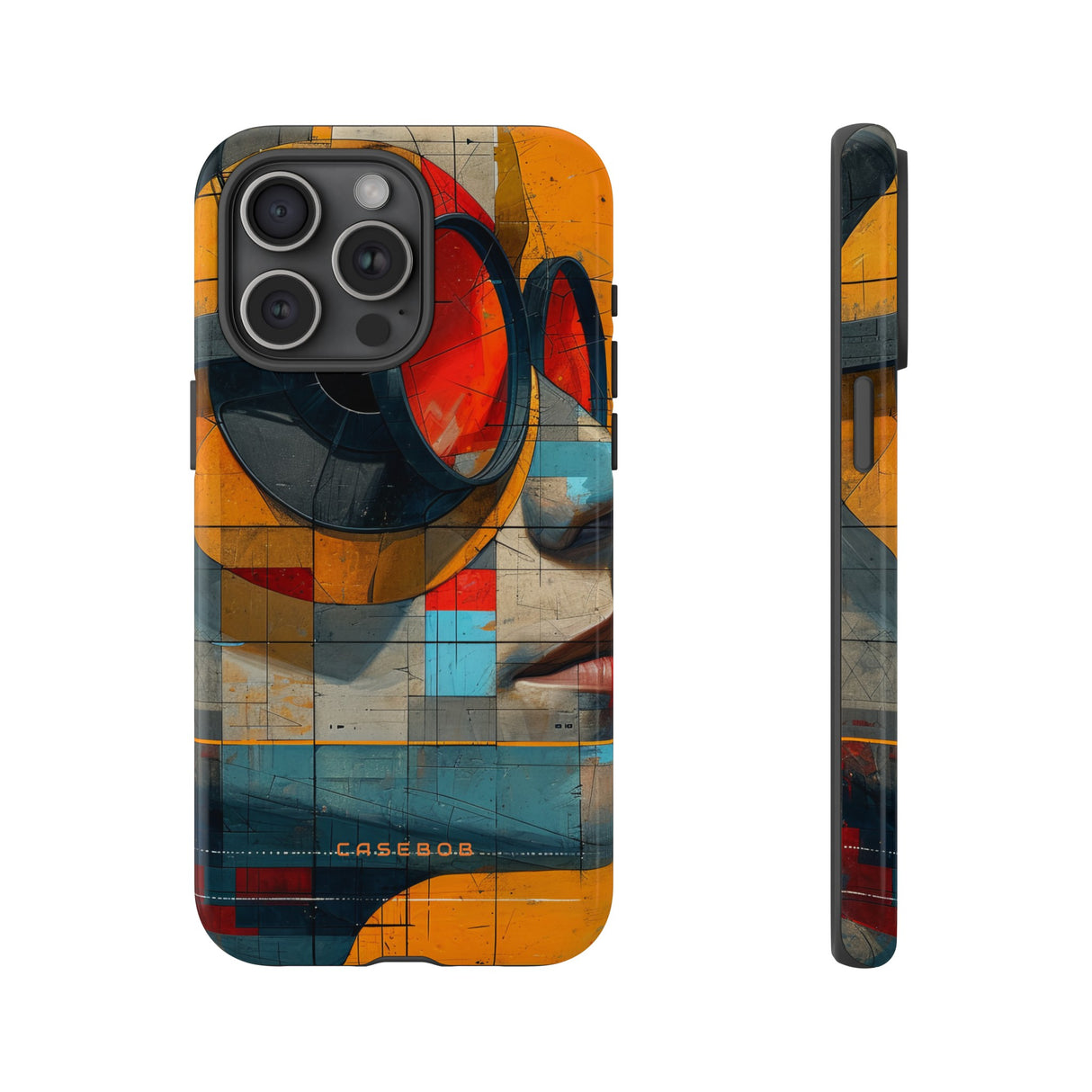 Cartoon Geometry Fusion - Protective Phone Case