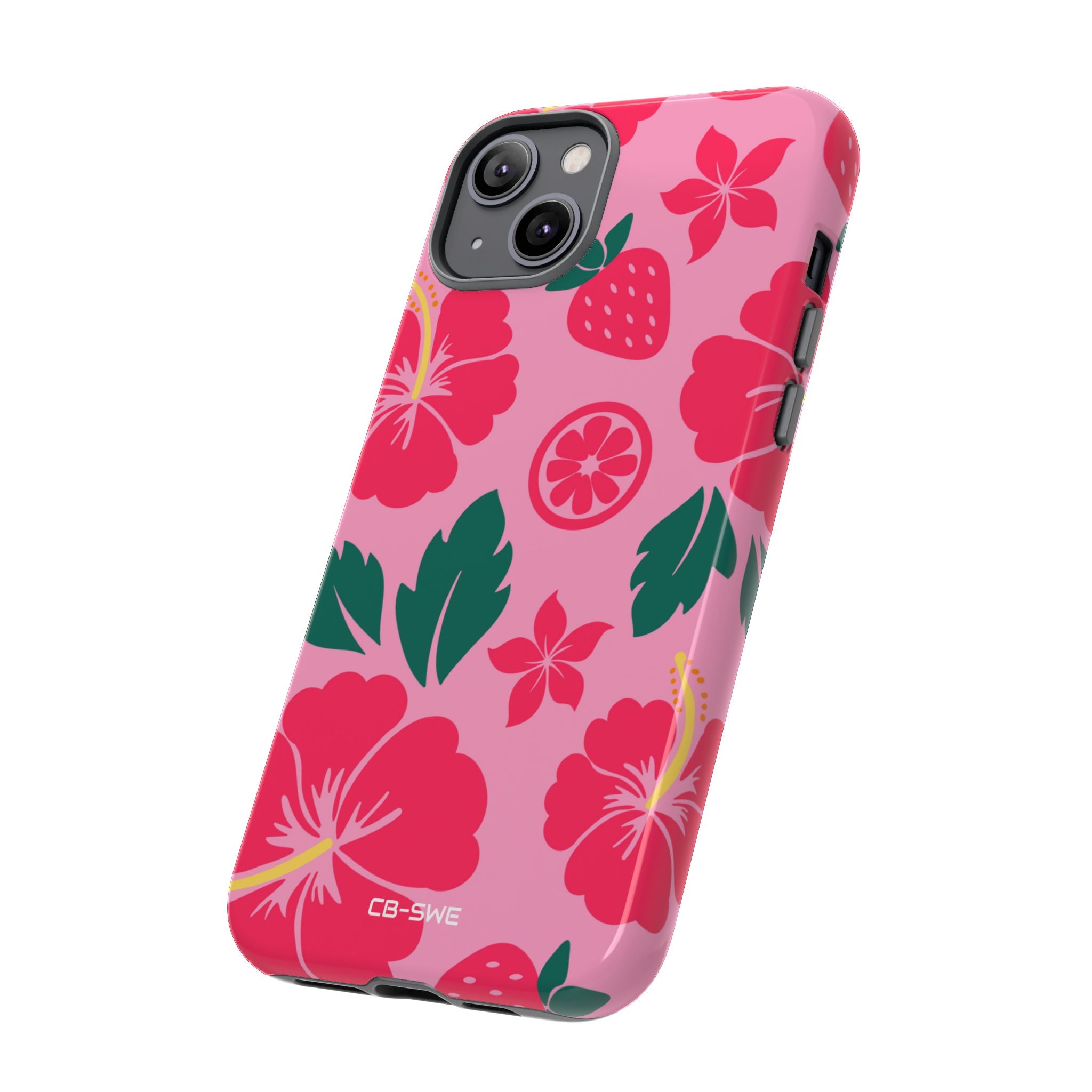 Tropical Hibiscus Harmony - iPhone Case