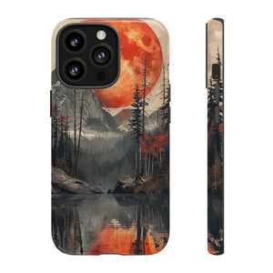 Abstract Wilderness Wonders: A Geometric Journey - Protective Phone Case