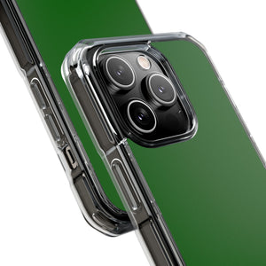 Dark Green | Phone Case for iPhone (Clear Impact Case - Magnetic)