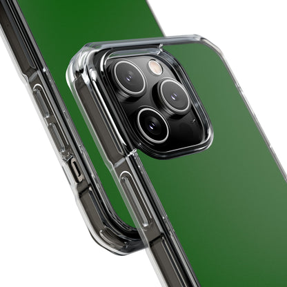 Dark Green - Clear Impact Case for iPhone