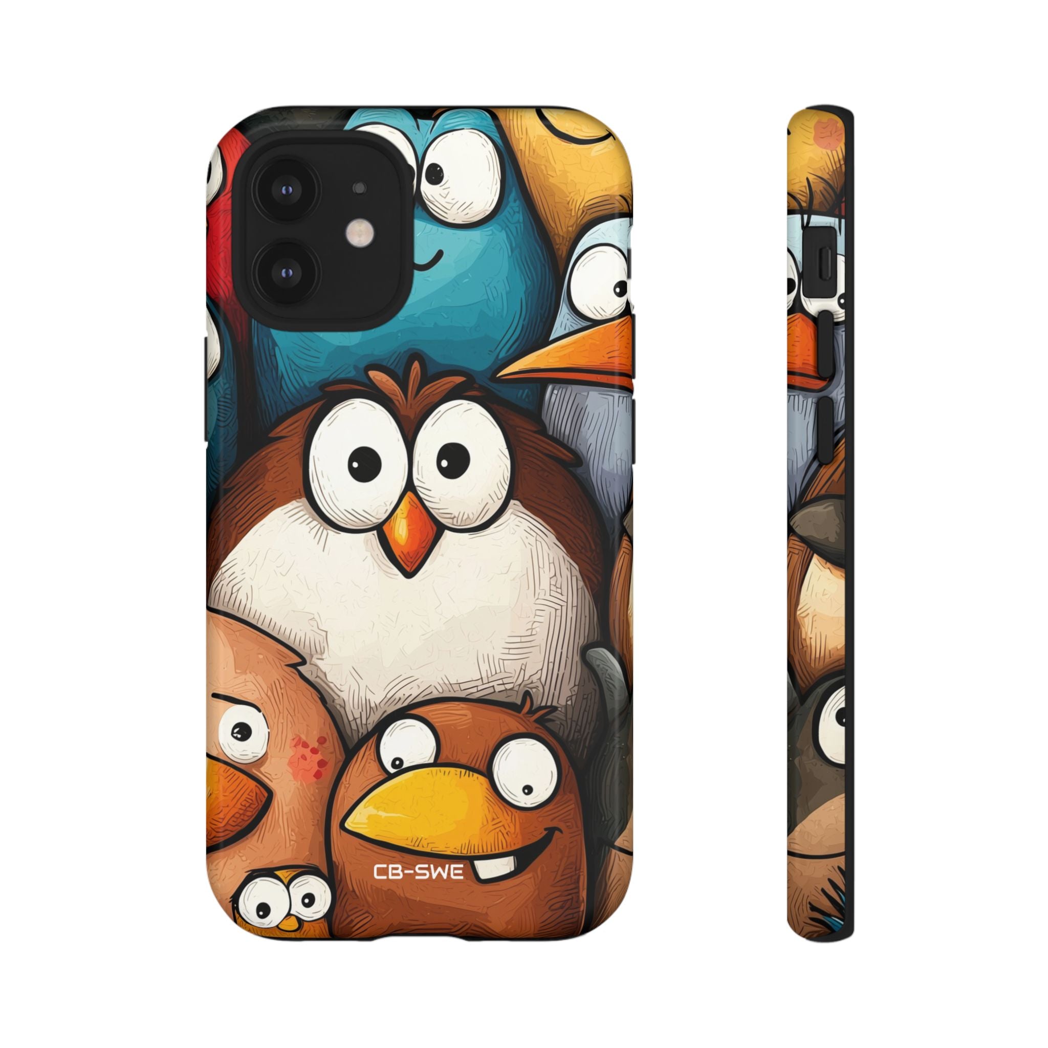 Whimsical Birds Gather - iPhone Case