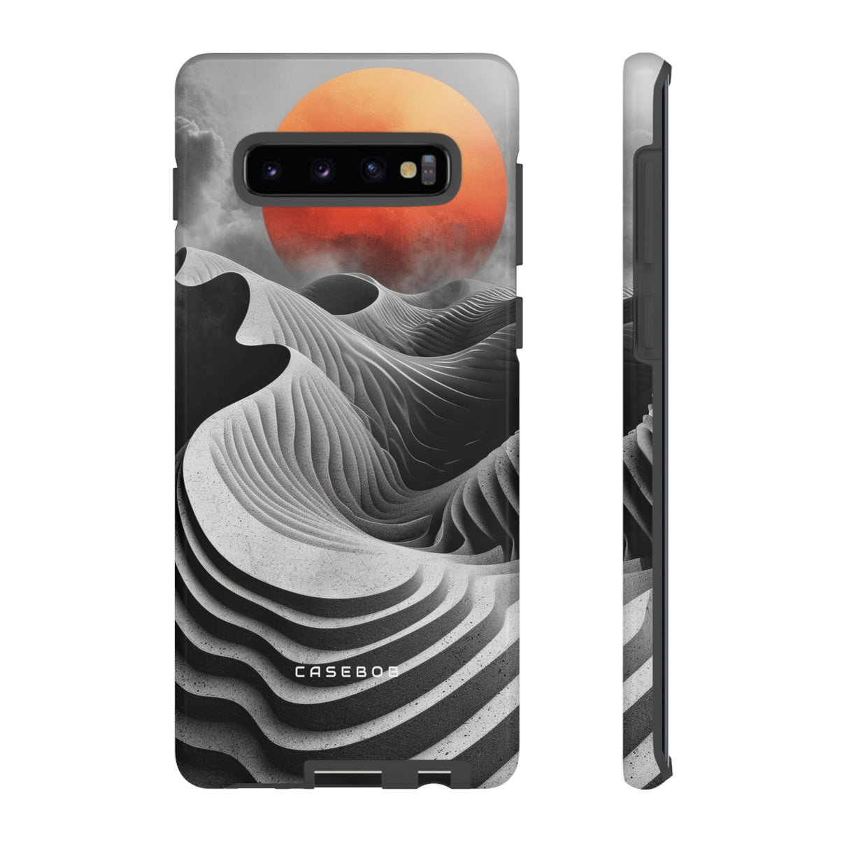 Orange Moon Illusion - Protective Phone Case