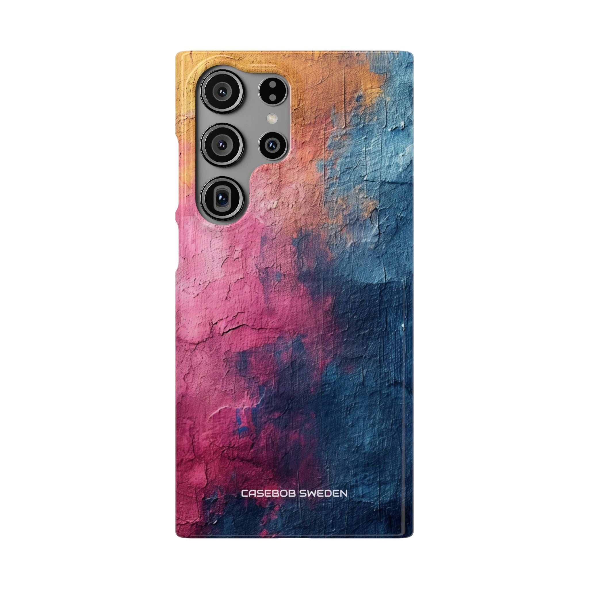 Blue Pink Abstract - Slim Samsung S23 Phone Case