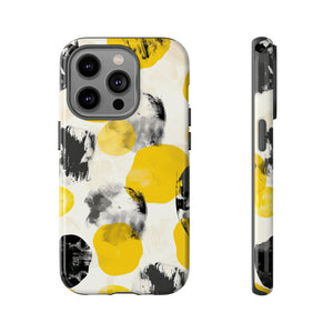 Yellow Dot Minimalism - Protective Phone Case