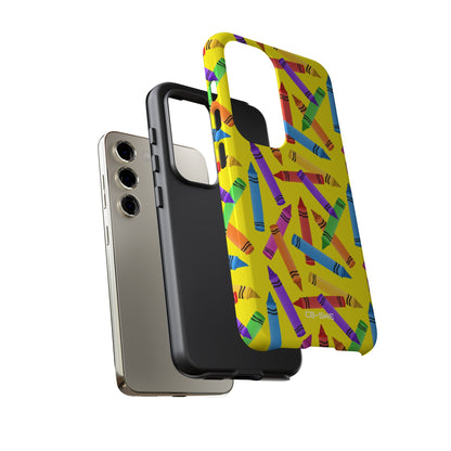 Crayons Scatter Playfully - Samsung Case