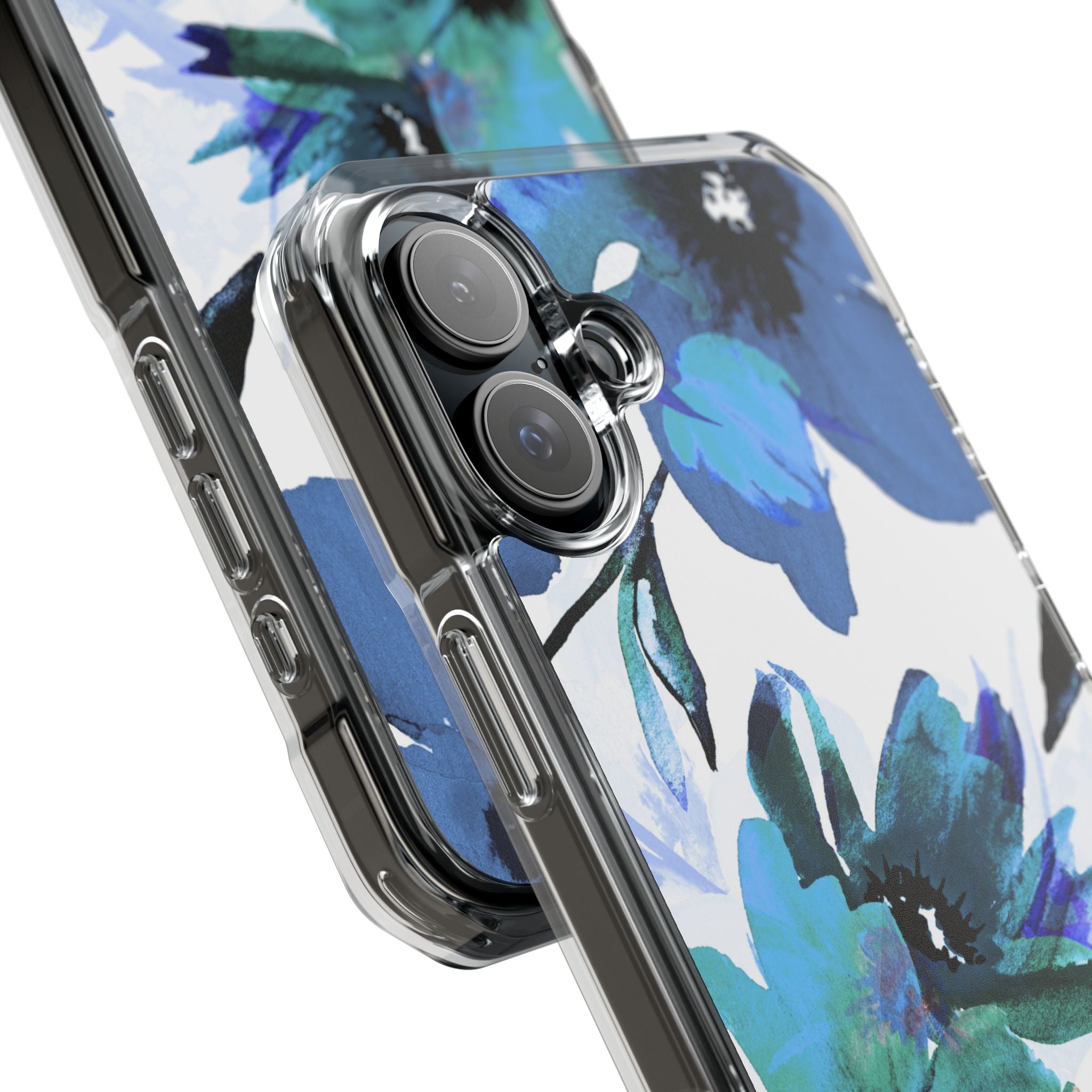 Blue Blossom Radiance iPhone 16 Plus Case - Impact
