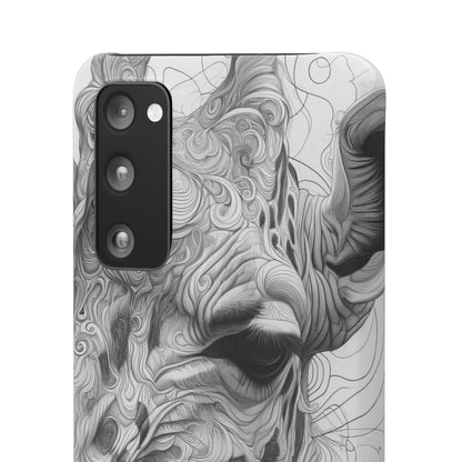 Monochrome Giraffe | Slim Phone Case for Samsung