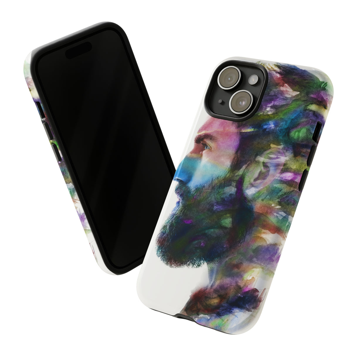 Watercolor Portrait - Protective Phone Case