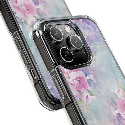 Dreamy Floral Watercolor - Clear Impact iPhone 14 Phone Case