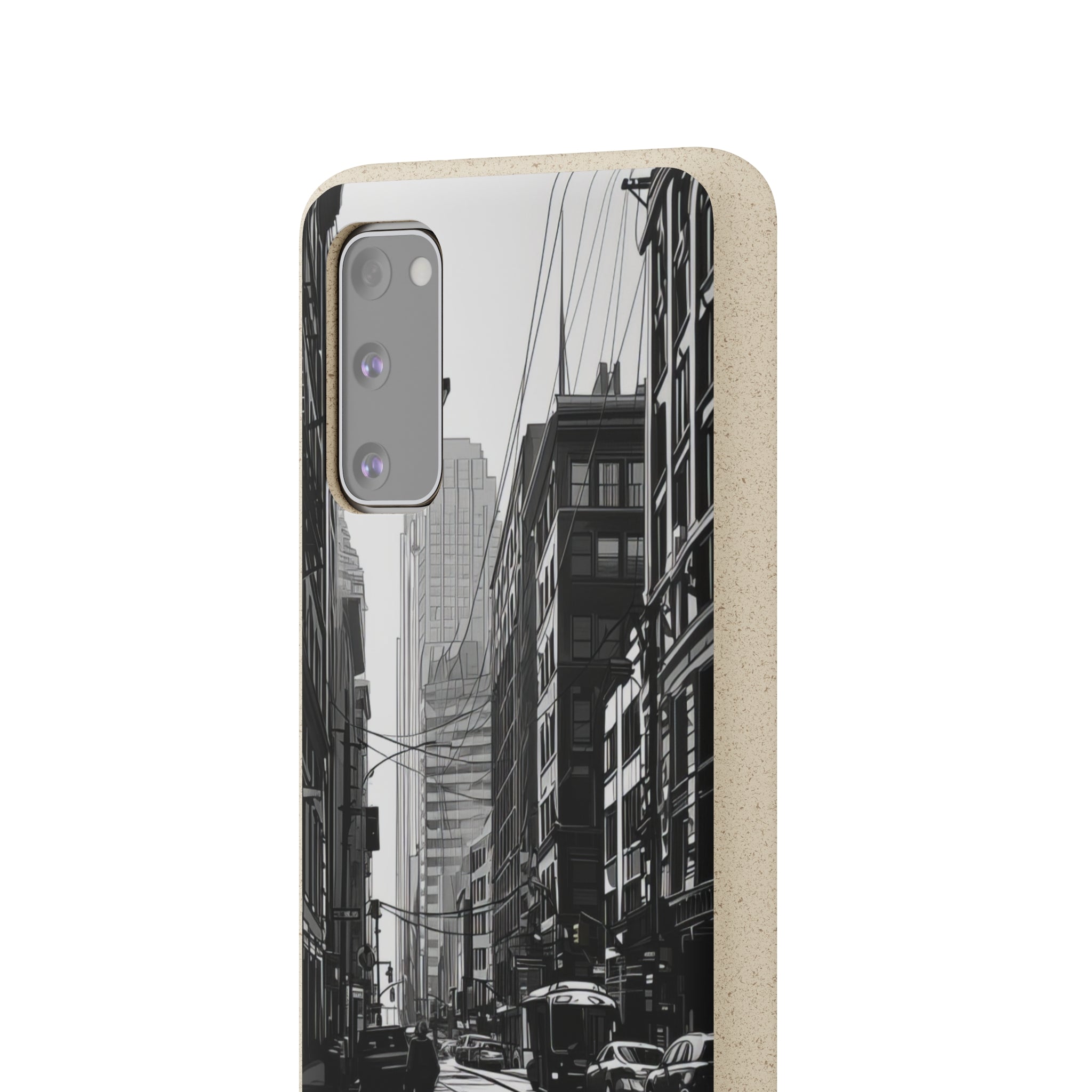 Noir Urban Serenity | Biodegradable Phone Case