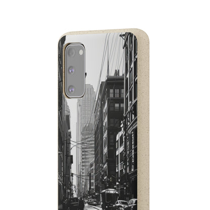 Noir Urban Serenity | Biodegradable Phone Case