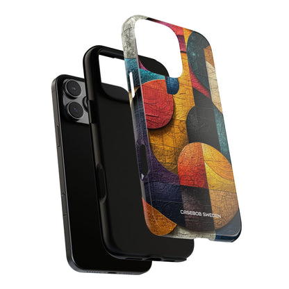 Vibrant Geometric Art - Tough iPhone 16 Phone Case