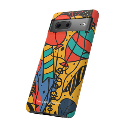 Playful Lines in Motion Google Pixel 7 - Tough Phone Case