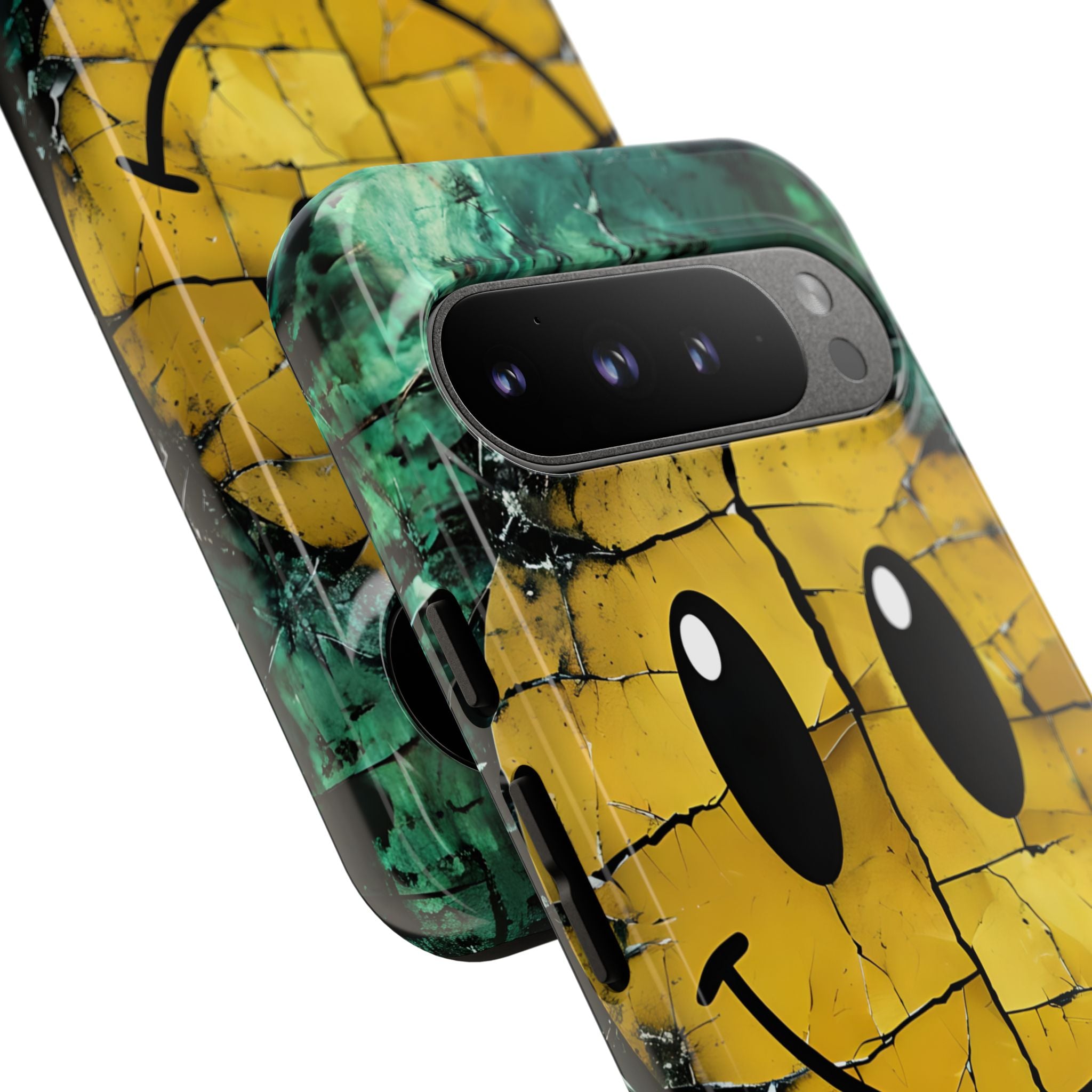 Cracked Smiley Google Pixel 9 Pro XL Case - Tough