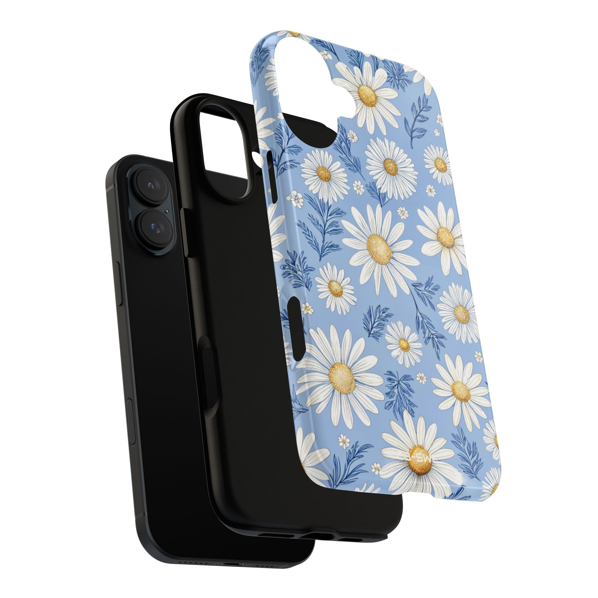 Daisies On Blue - iPhone Case