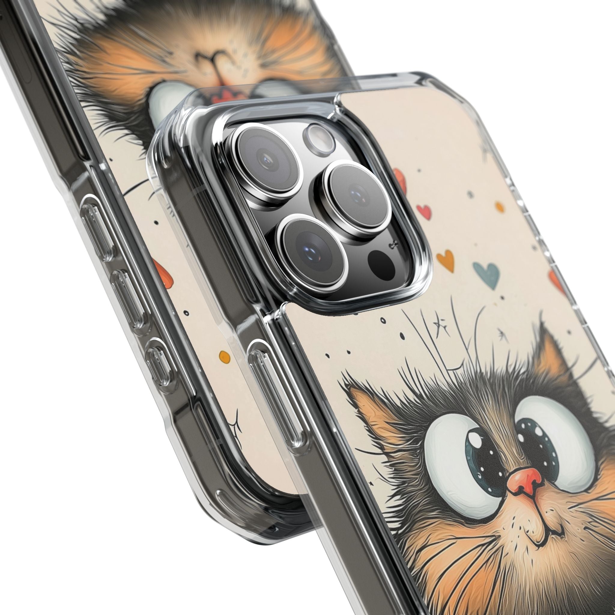 Whimsical Cat Smiles iPhone Case - Impact