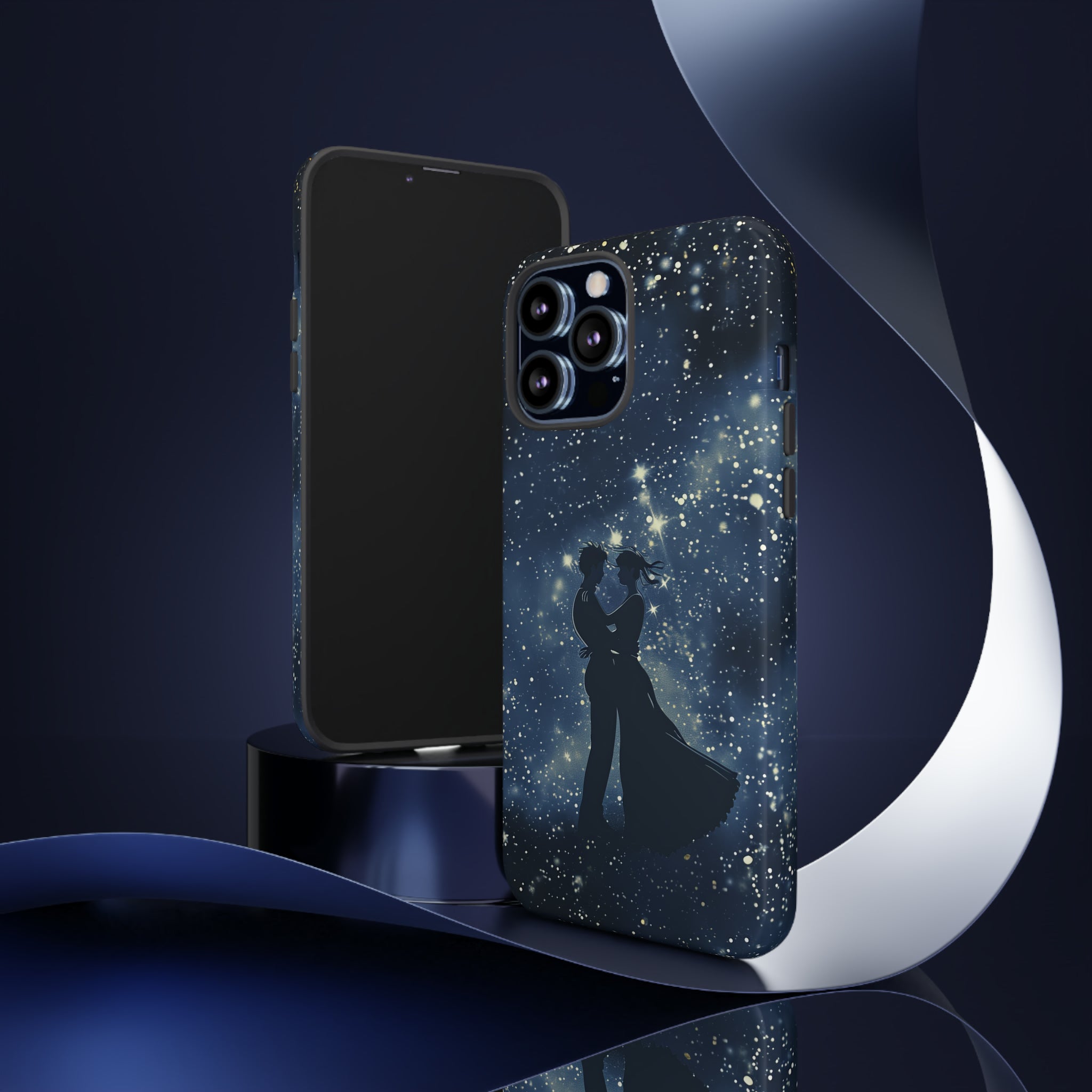 Starry Night Embrace - Protective Phone Case