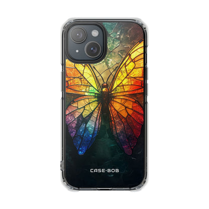 Mosaic Butterfly Glow iPhone 15 Case - Impact
