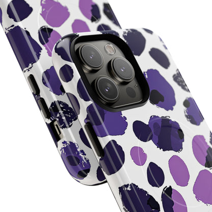 Purple Inkblots iPhone 14 | Tough+ Phone Case