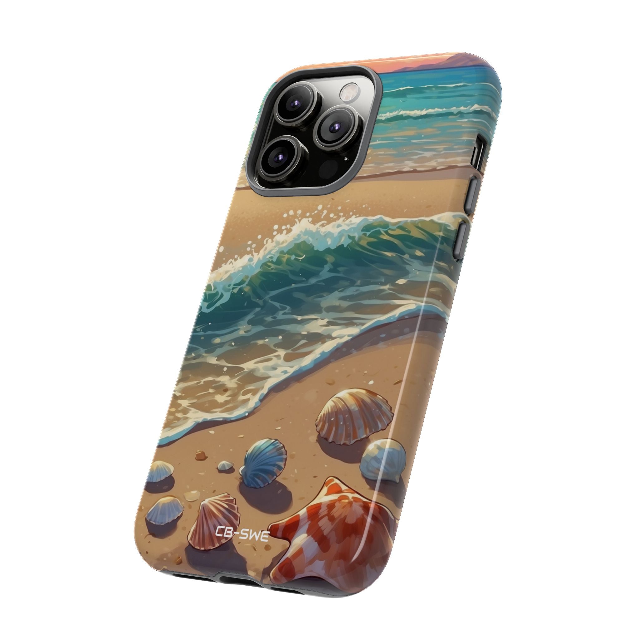 Seashells Kiss Shore - iPhone Case