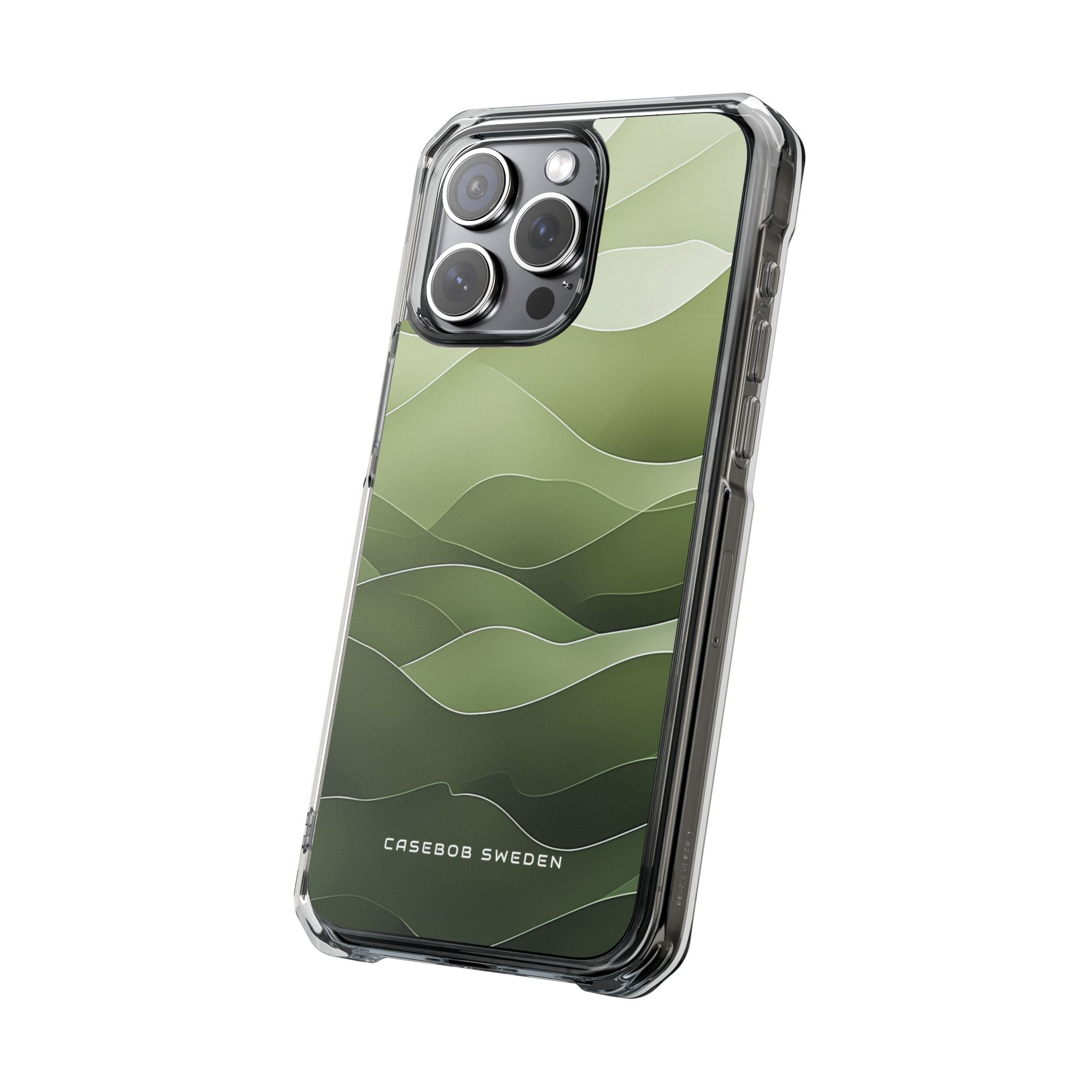 Gradient Emerald Drift iPhone 15 - Clear Impact Phone Case