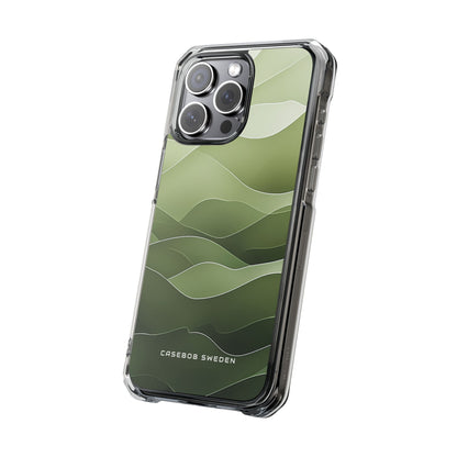 Gradient Emerald Drift iPhone 15 - Clear Impact Phone Case